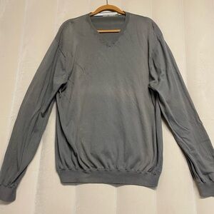 Raffi Men’s Sweater XL 100% Cotton V-Neck Masculine Quiet Luxury Designer